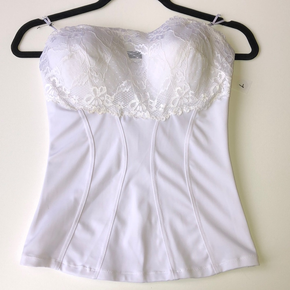 New lingerie Corset top | Size Large | White